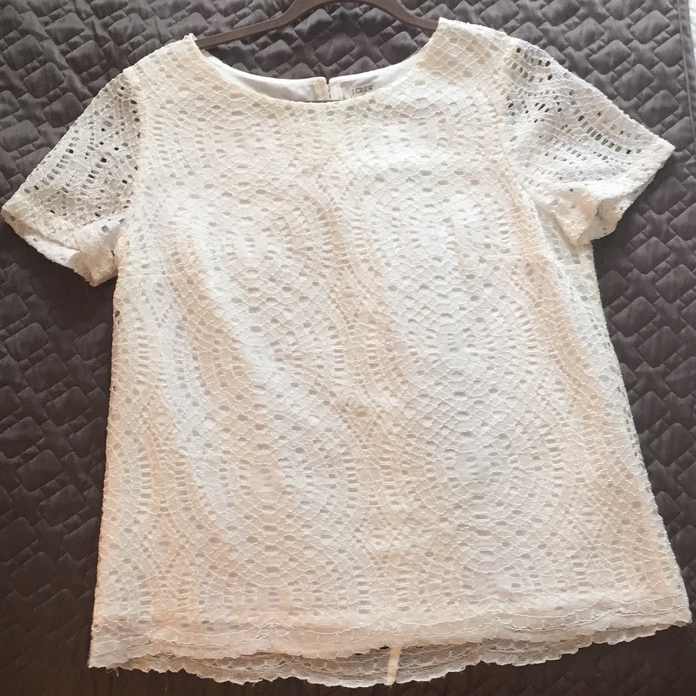 J. Crew Factory Lace Top